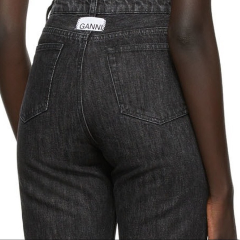 GANNI Straight Leg Phantom Wash Jeans NWT!